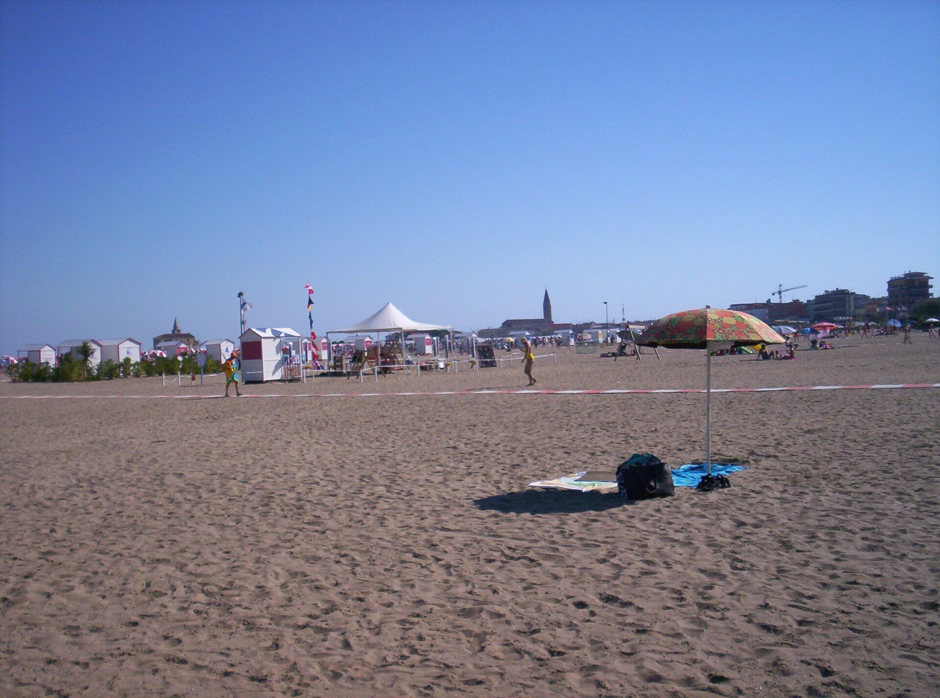 La spiaggia di Caorle oggi